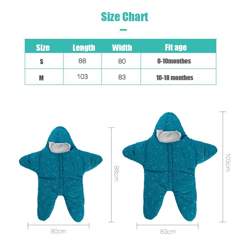 Infant Sleep Sack Star Design